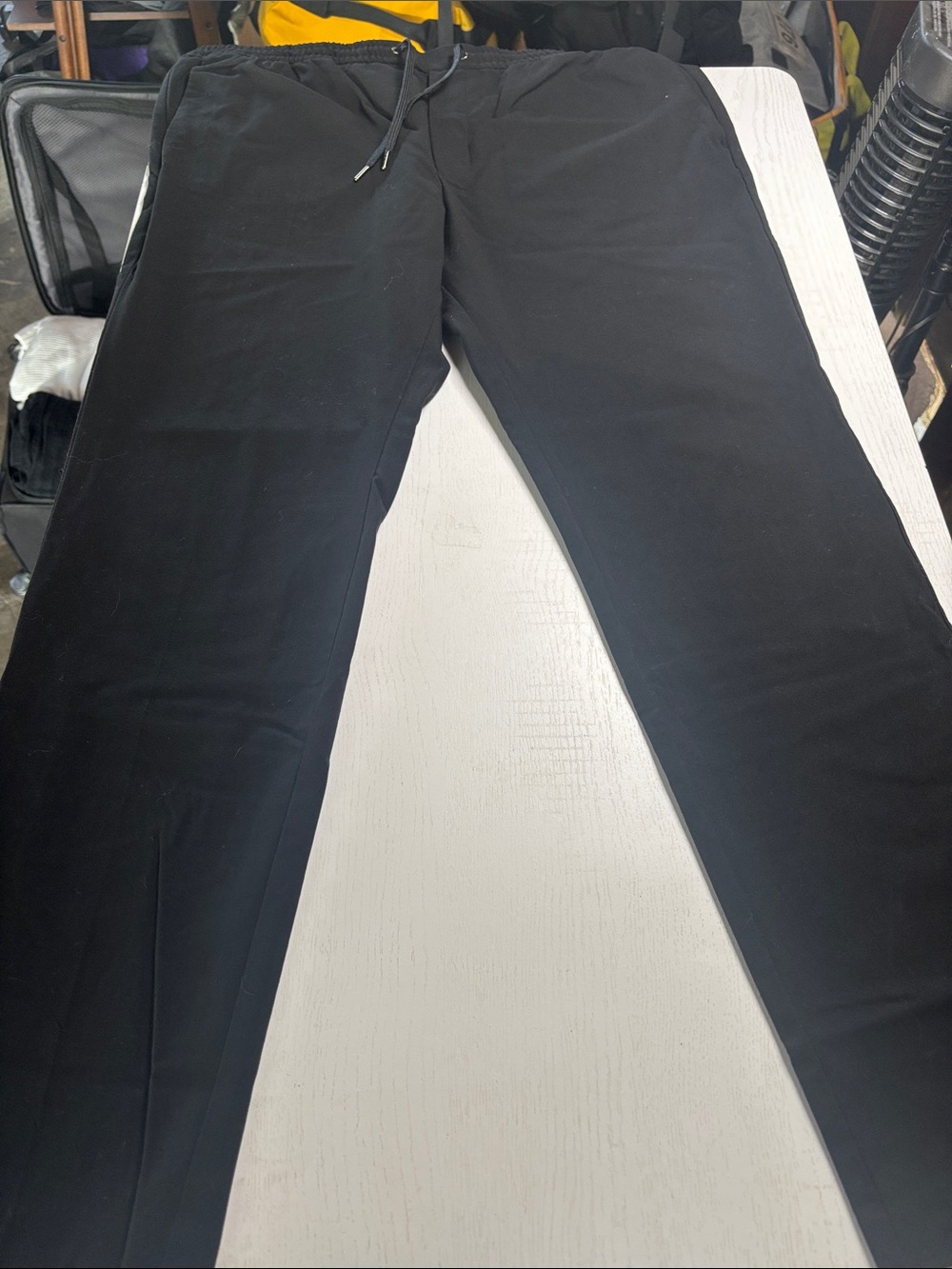 H&M Men’s Skinny Drawstring trousers in Black XL
